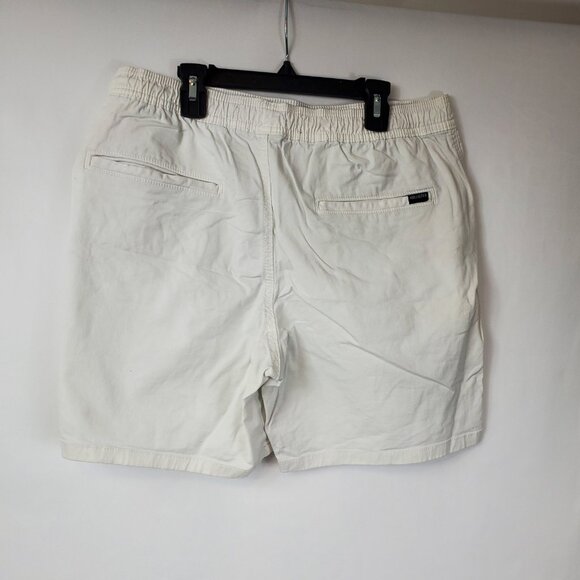 Hollister California White Mens Jogger Shorts Pull On 7in Sz Large - Picture 5 of 11